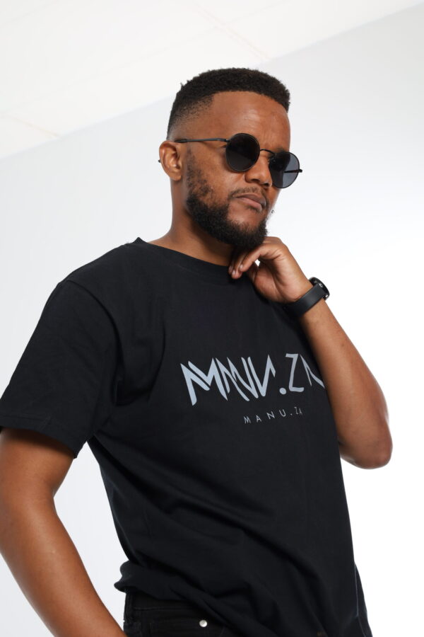 Manu.ZA Classic T-Shirt - Black - Image 2