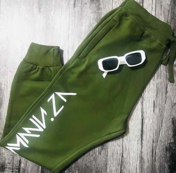 Manu.ZA God Is With Us Olive Track Suit - Image 2